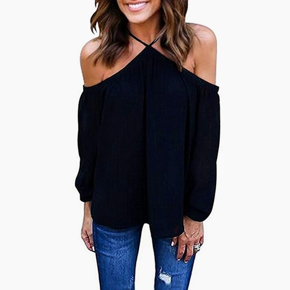 Tops - Black halter top